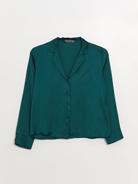 LCW DREAM Gömlek Yaka Kadın Pijama Üstü - W3DN98Z8-JMJ