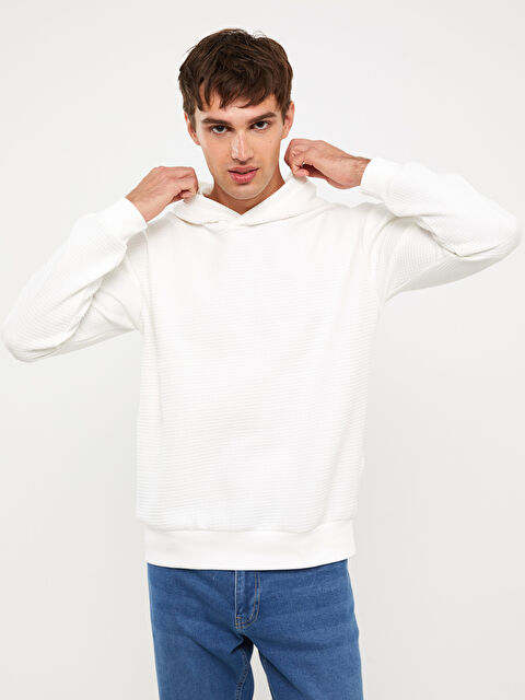 XSIDE Uzun Kollu Erkek Hoodie - W3DU45Z8-V9H