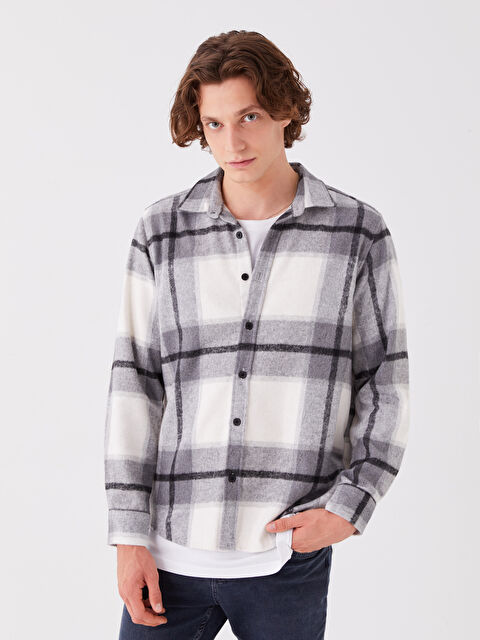 XSIDE Regular Fit Uzun Kollu Ekose Erkek Oduncu Gömlek - W3EF50Z8-LMK