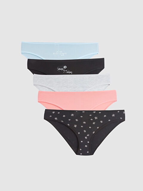 LCW Young Printed Bikini Briefs 5 Pieces - W3EH04Z8-LQJ