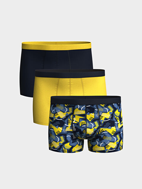 LC WAIKIKI Standart Kalıp Pamuklu Esnek Erkek Boxer 3'lü - W3EK75Z8-LQQ