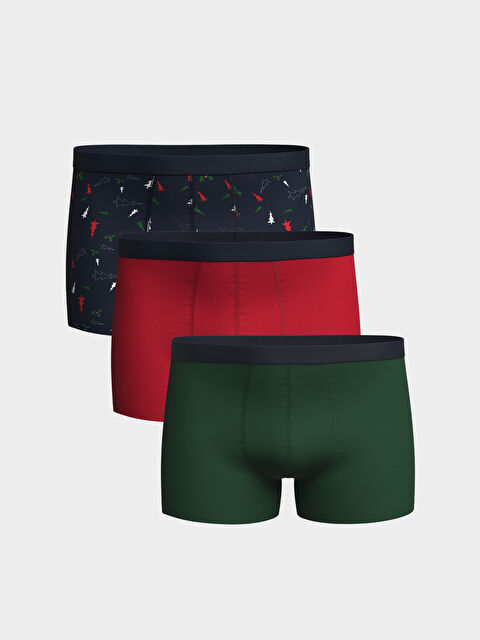 LC WAIKIKI Standart Kalıp Pamuklu Esnek Erkek Boxer 3'lü - W3EL56Z8-LSJ