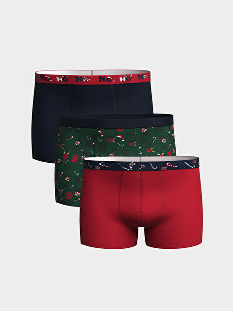 LC WAIKIKI Standart Kalıp Pamuklu Esnek Erkek Boxer 3'lü - W3EL66Z8-LRR