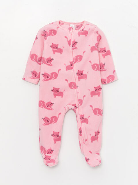 LCW baby Polar Kız Bebek Tulum (0-12 Ay Patikli, 12 Ay+ Patiksiz) - W3ET74Z1-LT4