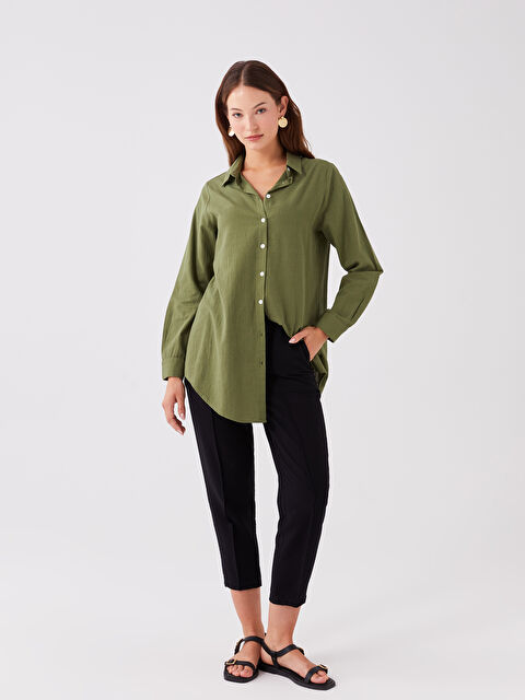 LCWAIKIKI Classic Beli Lastikli Standart Fit Kadın Pantolon - W3EV32Z8-CVL