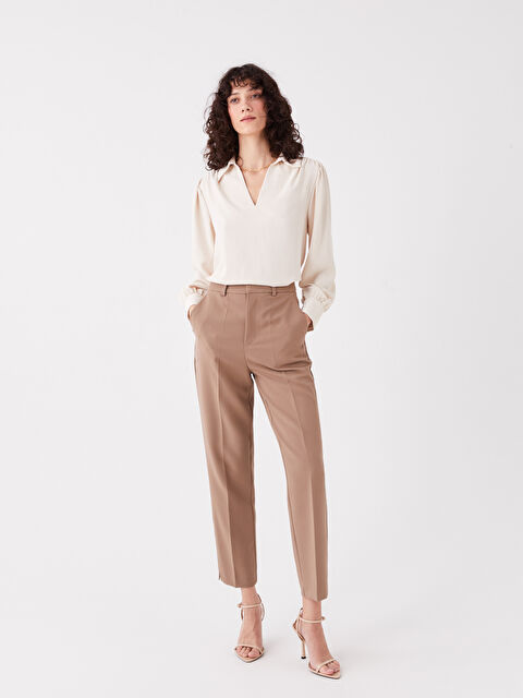 LCW Vision Kadın Havuç Kesim Düz Pantolon - W3FB58Z8-QZZ