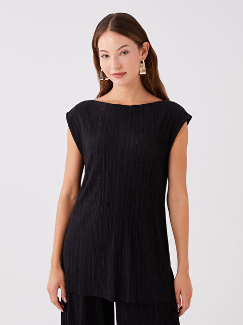 LCWAIKIKI Basic Kadın Bisiklet Yaka Düz Atlet - W3FC39Z8-CVL