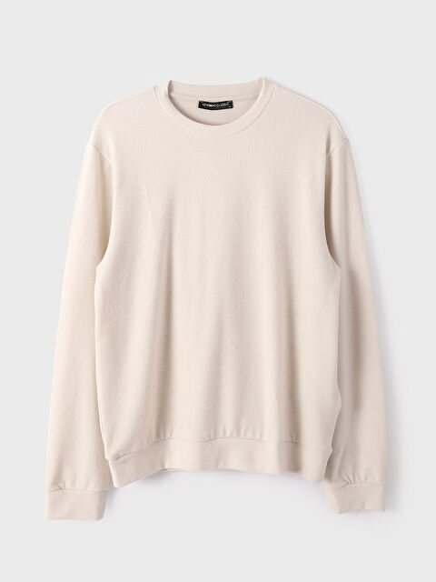 SOUTHBLUE بلوفر تريكو كم طويل بياقة دائرية للرجال - W3FC76Z8-DFY