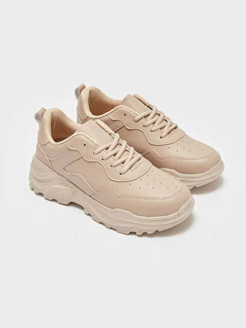 LCW STEPS Bağcıklı Deri Görünümlü Kadın Spor Ayakkabı - W3FH16Z8-T39