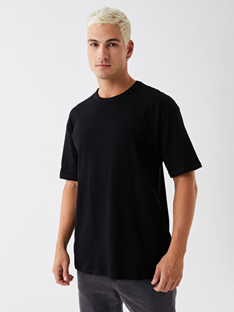 XSIDE Bisiklet Yaka Penye Erkek Tişört - W3FN85Z8-CVL