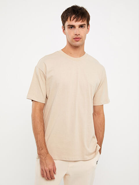 XSIDE Bisiklet Yaka Penye Erkek Tişört - W3FN85Z8-MB0