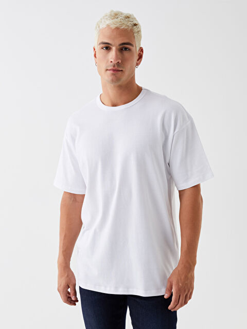 XSIDE Bisiklet Yaka Penye Erkek Tişört - W3FN85Z8-R5B