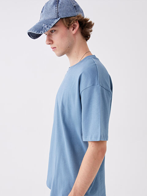 XSIDE Bisiklet Yaka Penye Erkek Tişört - W3FN85Z8-VLF