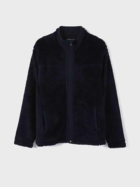 LCWAIKIKI Classic Funnel Neck Long Sleeve Men's Polar Cardigan - W3FY44Z8-RFH