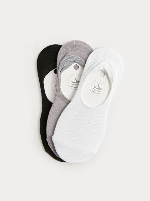 LCW DREAM Kadın Düz Babet Çorap 3'lü - W3G126Z8-FFB