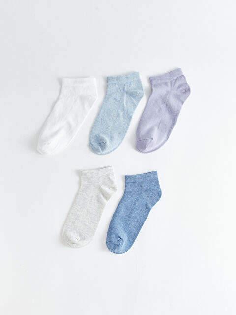 LCW DREAM Kadın Düz Patik Çorap 5'li - W3G633Z8-FDU