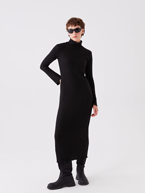 XSIDE Dik Yaka Kadın Bodycon Elbise - W3G858Z8-CVL