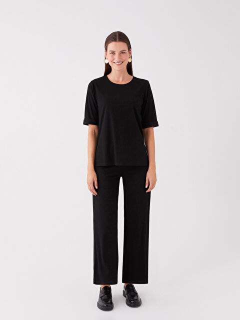 LCWAIKIKI Basic Elasticated Waist Regular Fit Women's Trousers - W3GC20Z8-CVL