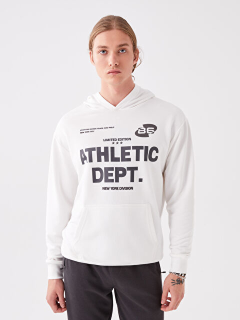 XSIDE ACTIVE Uzun Kollu Baskılı Erkek Hoodie - W3GI60Z8-R5B