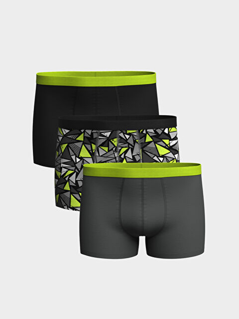 LC WAIKIKI Standart Kalıp Pamuklu Esnek Erkek Boxer 3'lü - W3GN41Z8-LQJ