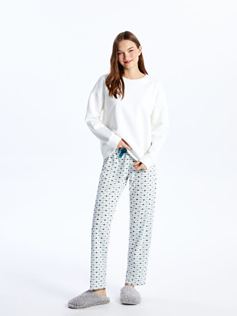LCW DREAM Women's Patterned Pyjama Bottoms with Elasticated Waist - W3GP56Z8-LRA