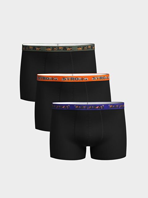 LC WAIKIKI Standart Kalıp Pamuklu Esnek Erkek Boxer 3'lü - W3GU30Z8-RQN