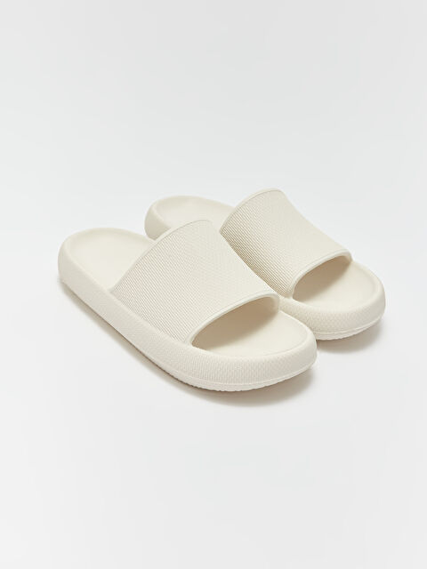 LCW STEPS Kendinden Desenli Tek Bantlı Erkek Terlik - W3GY76Z8-D4L