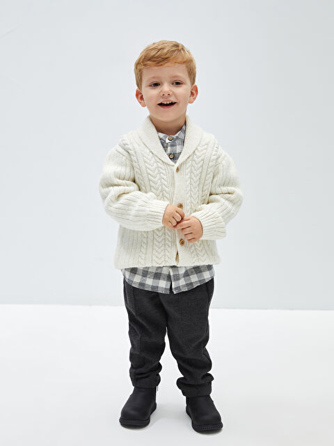 LCW baby Beli Lastikli Erkek Çocuk Pantolon - W3H114Z1-L8X