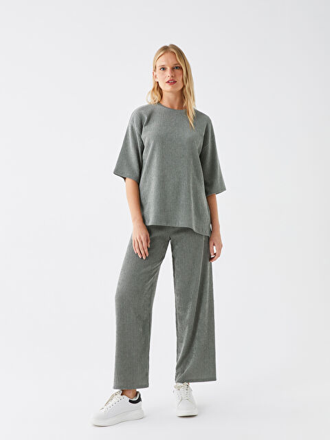 LCWAIKIKI Basic Beli Lastikli Dar Fit Kadın Pantolon - W3H185Z8-H3N