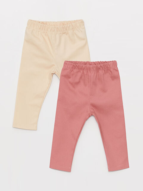 LCW baby Beli Lastikli Basic Kız Bebek Tayt 2'li - W3H547Z1-RSS