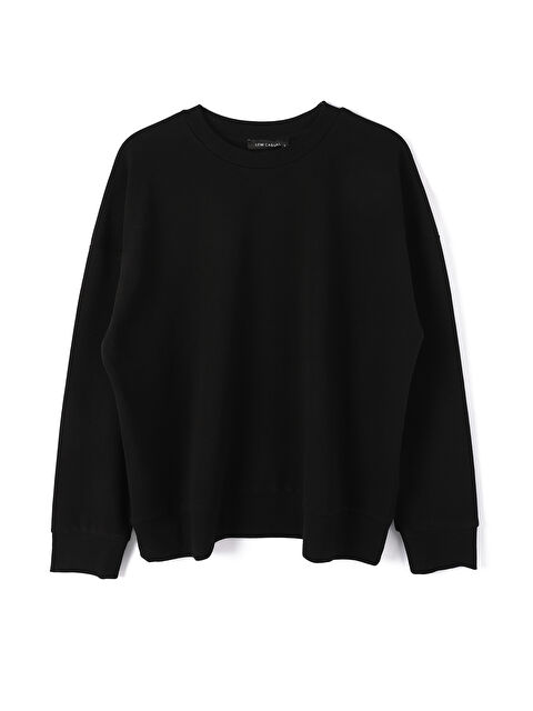 LCW Vision Women's Crew Neck Plain Sweatshirt - W3H604Z8-CVL