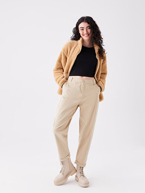 LCW Vision Kadın Standart Fit Düz Pantolon - W3H677Z8-DXZ