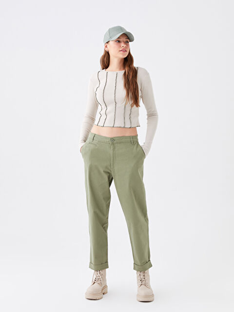 LCW Vision Kadın Standart Fit Düz Pantolon - W3H677Z8-V5N