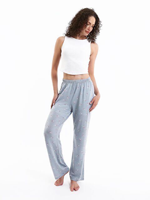 LCW DREAM Elasticated Waist Patterned Women's Pyjama Bottoms - W3HC83Z8-LQK