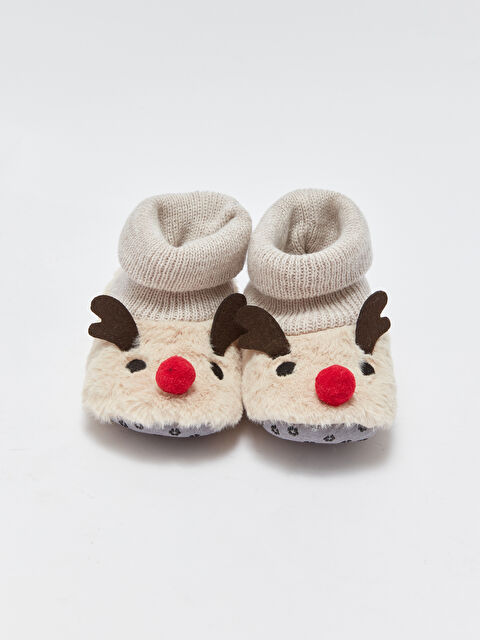 LCW STEPS Nakış Detaylı Çoraplı Erkek Bebek Ev Botu - W3HD06Z1-VF7