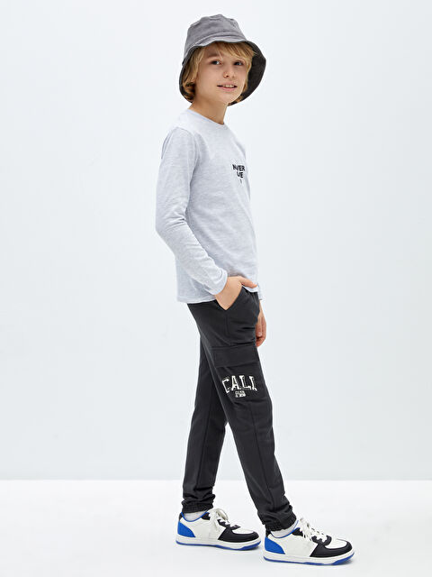 LCW Kids Elasticated Waist Boys' Cargo Sweatpants - W3HE67Z4-HPL