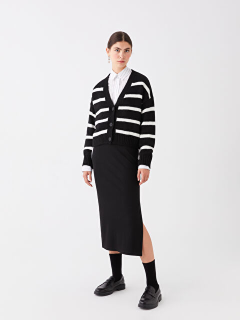 LCW Vision Beli Lastikli Dar Fit Kadın Etek - W3HH44Z8-CVL