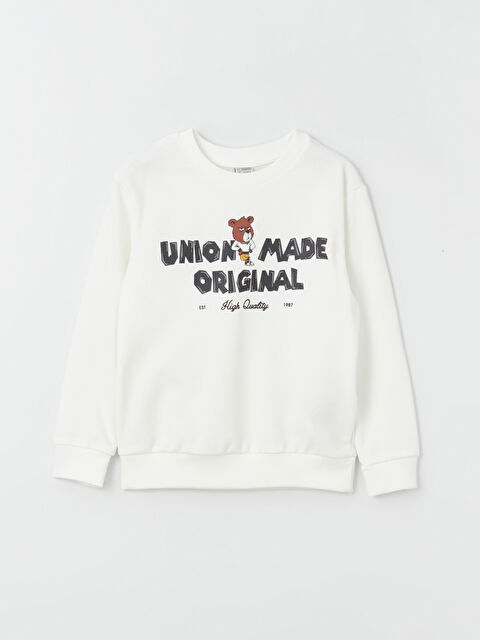 LCW Kids Bisiklet Yaka Erkek Çocuk Sweatshirt - W3HI93Z4-FDU