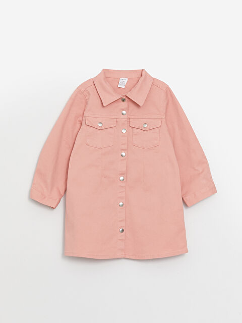 LCW Kids Bebe Yaka Uzun Kollu Basic Kız Çocuk Elbise - W3HL17Z1-FNW