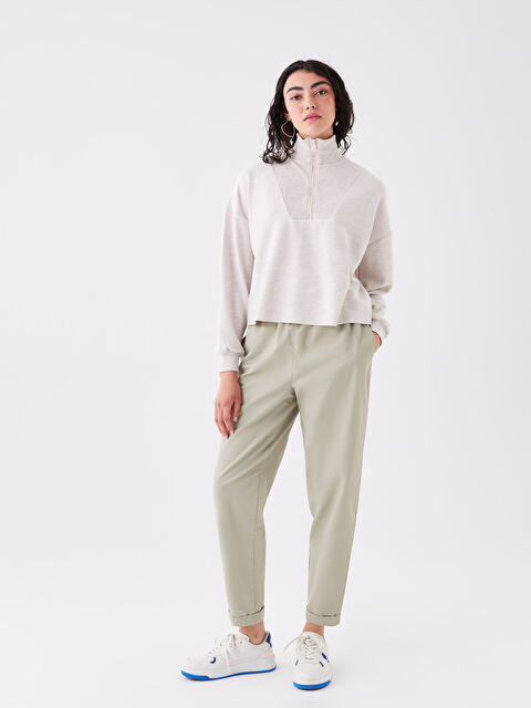 LCW Vision Beli Lastikli Kadın Carrot Pantolon - W3HN81Z8-VVM