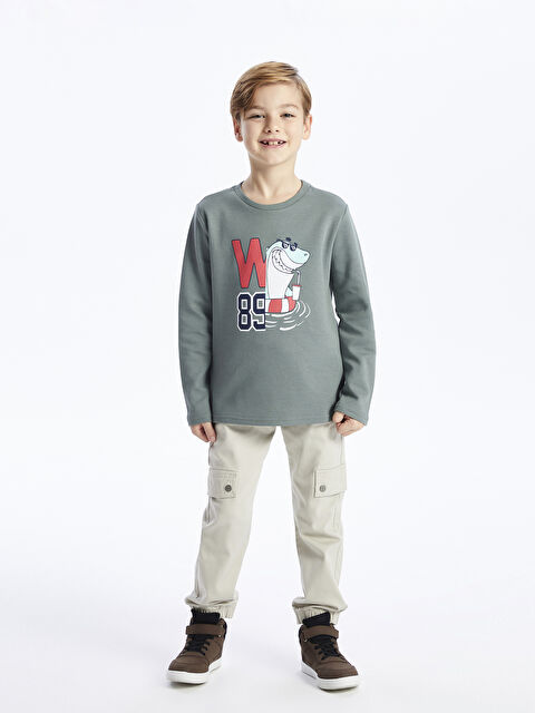 LCW Kids Beli Lastikli Erkek Çocuk Kargo Jogger Pantolon - W3HO46Z4-G5V