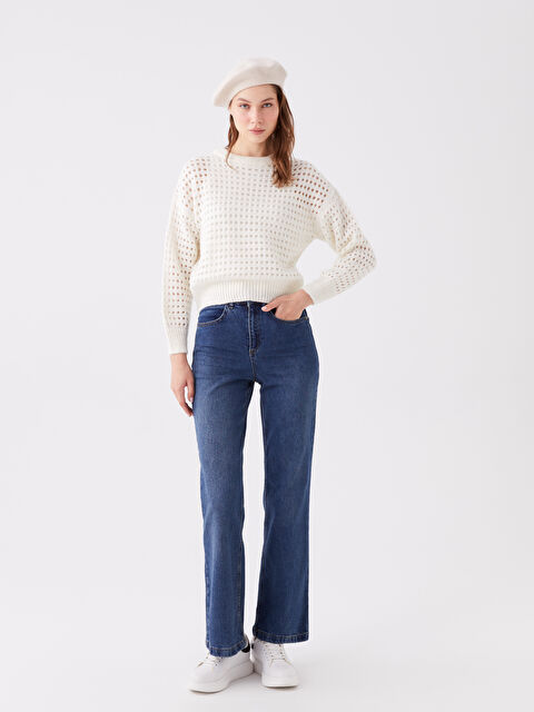 LCW Jeans Mars Flare Kadın Jean Pantolon - W3HO56Z8-507