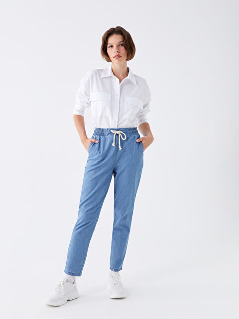 LCW Jeans Baggy Fit Kadın Jean Pantolon - W3HQ57Z8-311