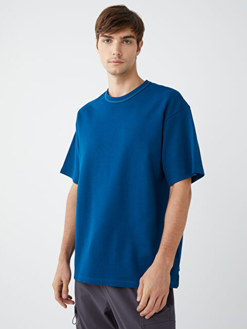 XSIDE Bisiklet Yaka Kısa Kollu Erkek Tişört - W3HR52Z8-J3M