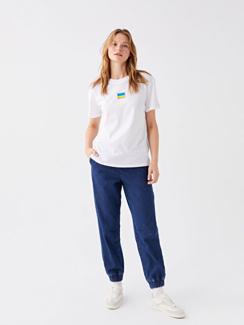 LCW Jeans Beli Lastikli Jogger Kadın Jean Pantolon - W3HY64Z8-309