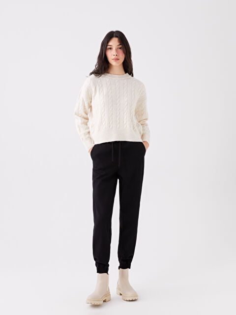 LCW Jeans Beli Lastikli Jogger Kadın Jean Pantolon - W3HY67Z8-327