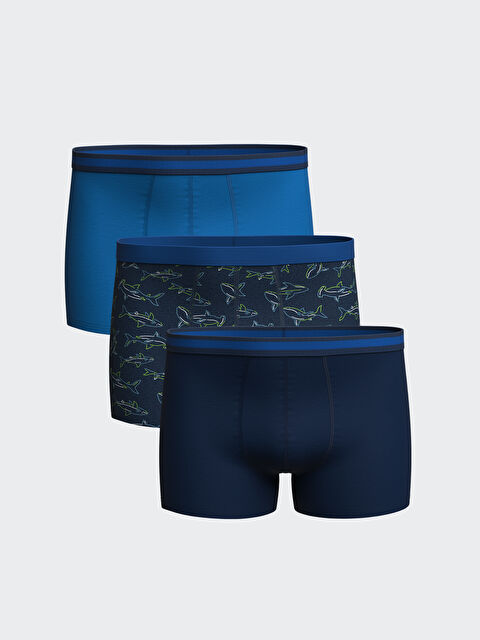 LC WAIKIKI Standart Kalıp Pamuklu Esnek Erkek Boxer 3'lü - W3I679Z8-LSJ