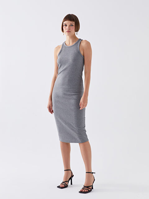 LCW Vision Kadın Halter Yaka Düz Elbise - W3I704Z8-VAQ