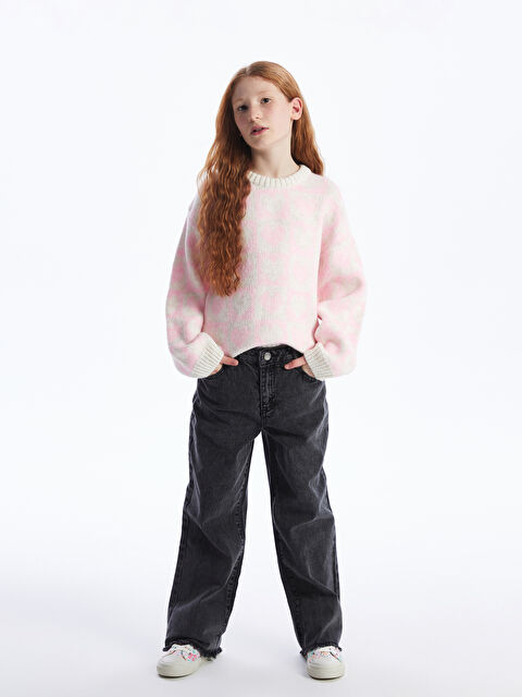 LCW Kids Wideleg Kız Çocuk Jean Pantolon - W3I720Z4-SHP