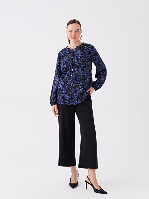 LCW Grace Beli Lastikli Rahat Kalıp Kadın Pantolon - W3I903Z8-CVL